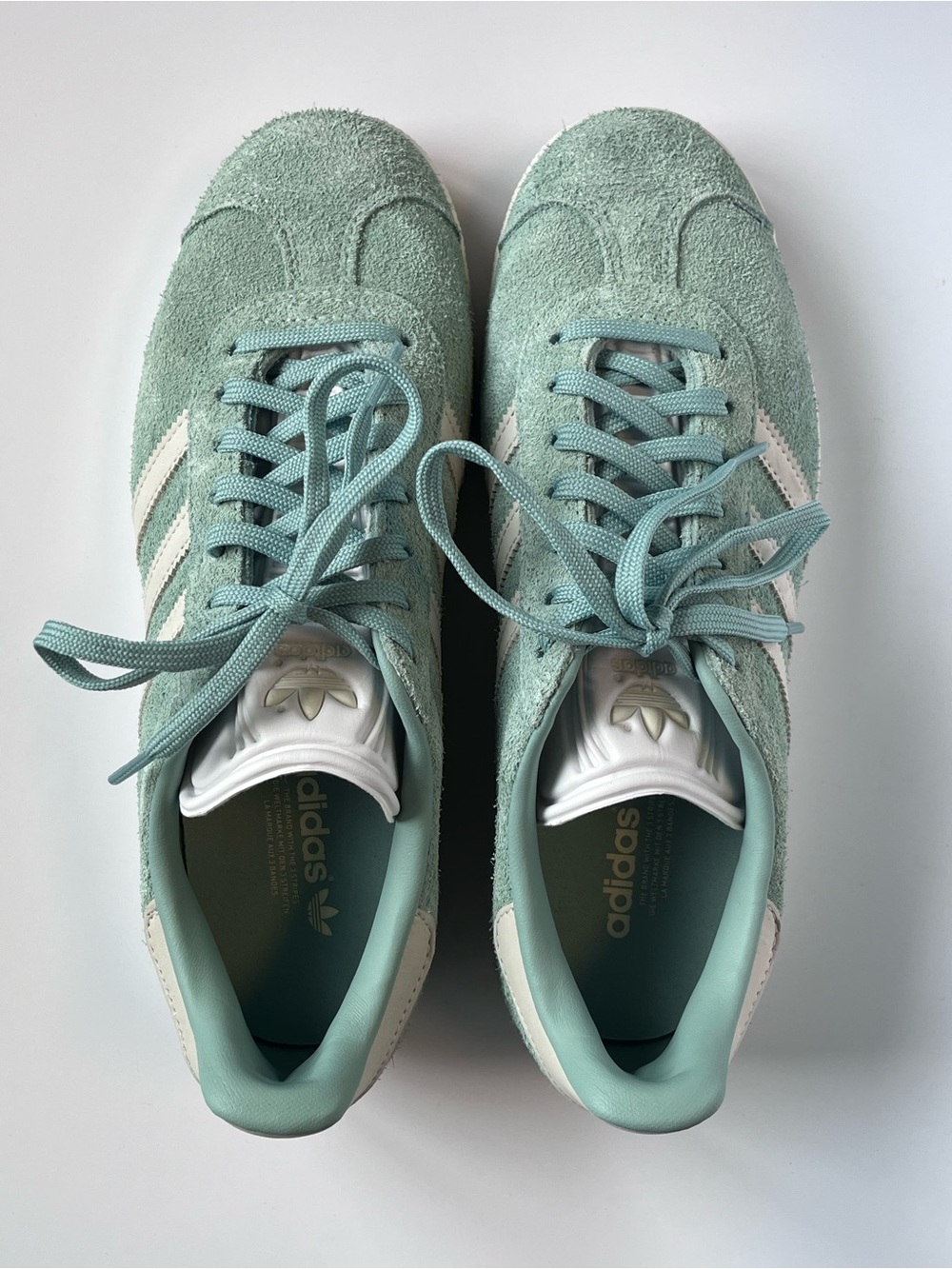 ADIDAS Originals Gazelle Suede Sneakers Hazy Green Mint Women's Size 7